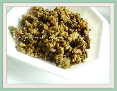 Beans & Roasted Gram Curry N Beans Pakodi Kura