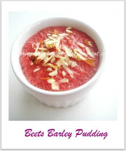 Beets Barley Pudding