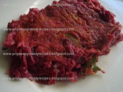 Beets Omelette