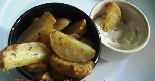 Blechkartoffeln mit Kräuterquark (German Baked Potatoes & Herbed Quark Cheese)