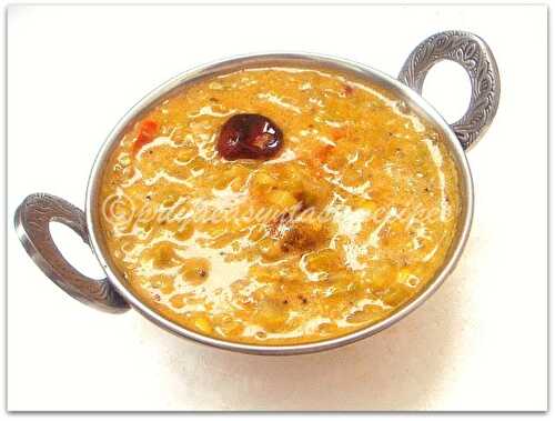 Bottlegourd & Moongdal Sambhar