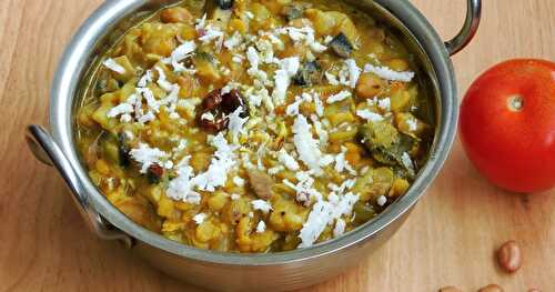 Bottlegourd,Mushroom & Peanuts Kootu