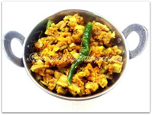 Bottlegourd & Roasted Moongdal Podi Stirfry