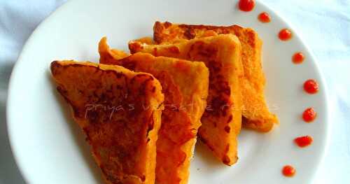 Bread Pakoras - No Fry