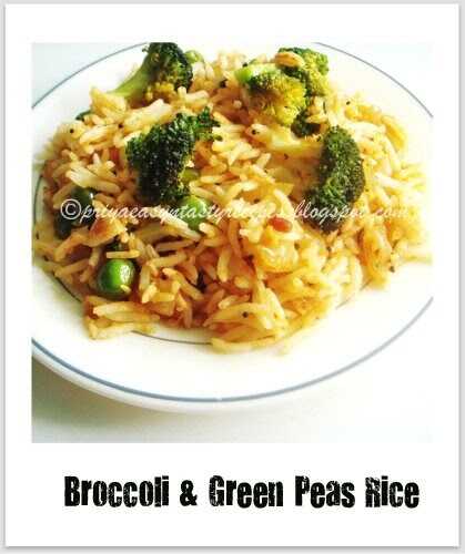 Broccoli & Green Peas Rice