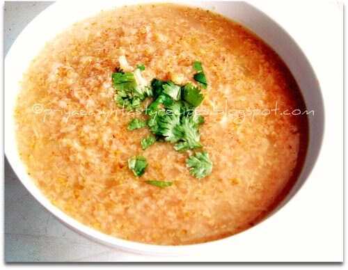 Cabbage & Cracked Wheat Soup