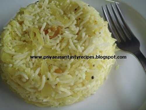 Cabbage Lemon Rice