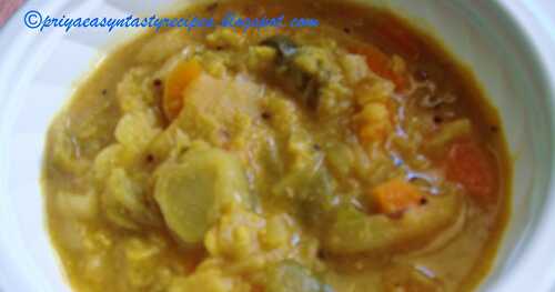 Carrot N Bokchoy Poricha Kootu