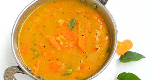 Carrot Poricha Kuzhambu