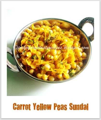 Carrot Yellow Peas Sundal