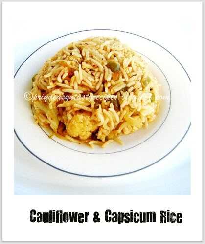 Cauliflower & Capsicum Rice