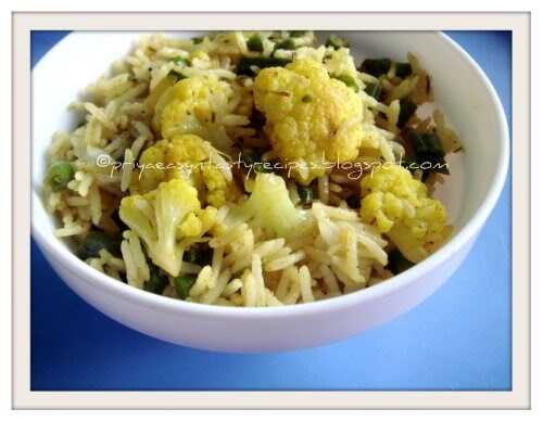 Cauliflower & Green Beans Rice