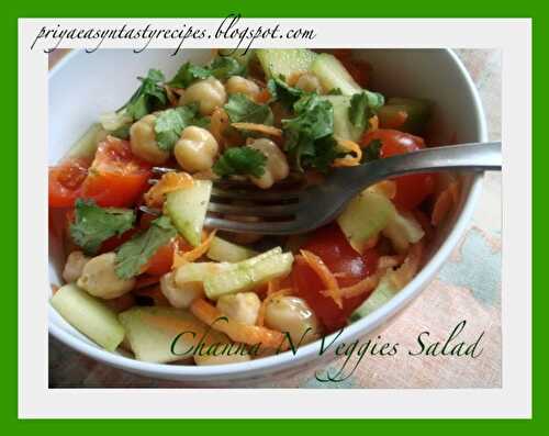 Channa N Veggies Salad