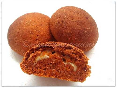 Cheese Stuffed Tomato Buns