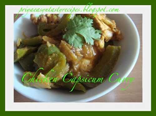 Chicken Capsicum Curry