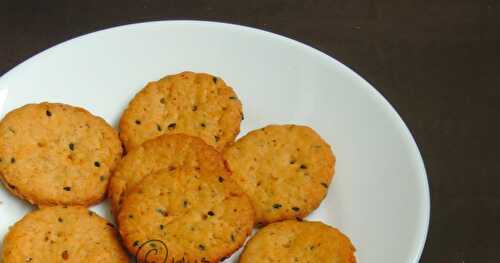 Chickpea Crackers with Sesame Seeds
