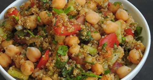 Chickpeas Quinoa Tabbouleh/Vegan Chickpeas Quinoa Tabbouleh Salad