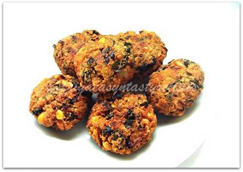 Chickpeas & Spinach Masal Vada