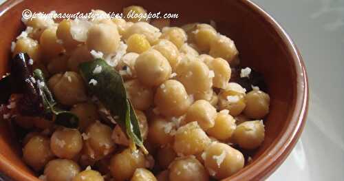 Chickpeas Sundal/Garbonza Bean Sundal