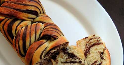 Chocolate Marble Asian Bread (Roux Method)~~Home Baker's Challenge#4