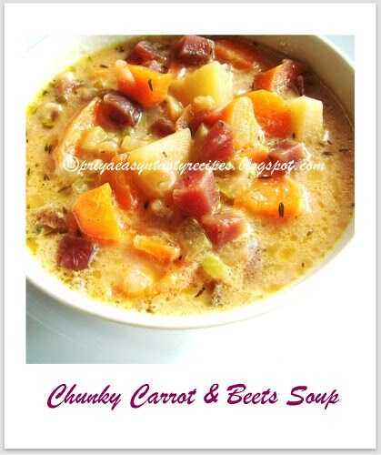 Chunky Carrot & Beets Soup