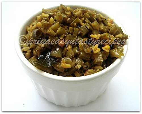 Cluster Beans Moongdal Stirfry