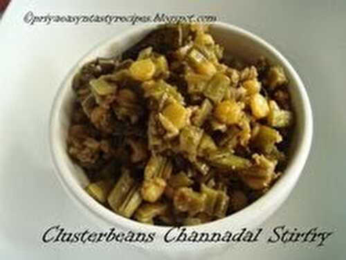 Clusterbeans Channadal Stirfry/Kotthavarai Poriyal