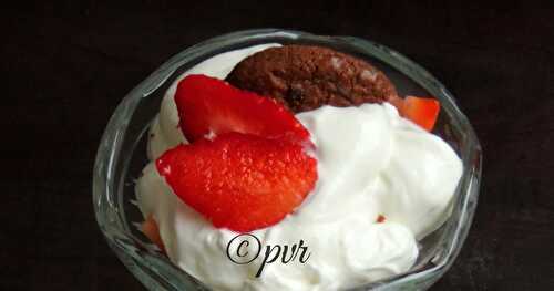 Cookies & Strawberries Trifle