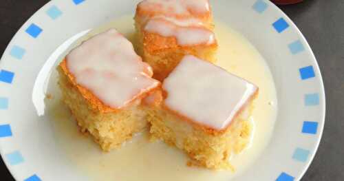 Cottage Pudding with Vanilla Sauce