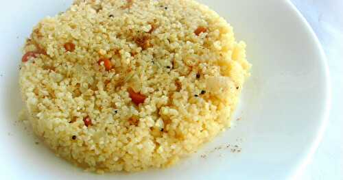 Couscous Upma & My Guest Post For Siri