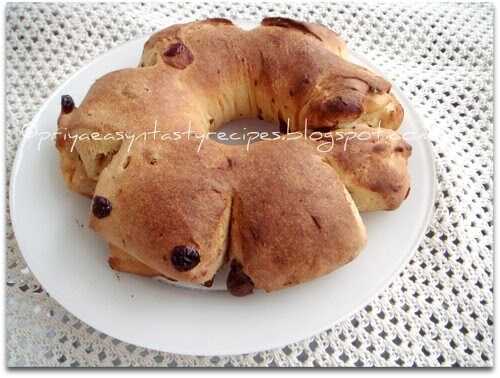 Cranberry Chocolate Ring Bread