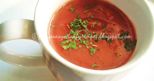 Cream Of Beetroot Soup-T&T from The Singing Chef