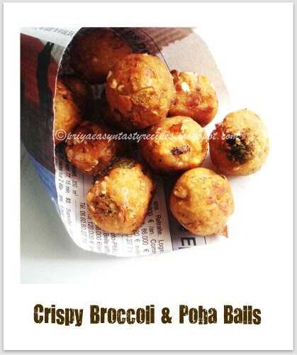 Crispy Broccoli & Poha Balls