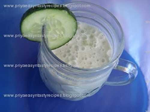 Cucumber Milk Shake
