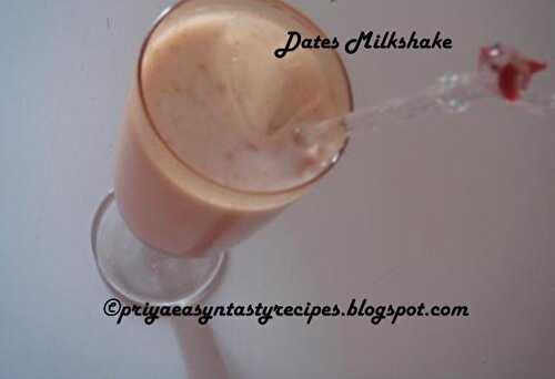 Dates Milkshake
