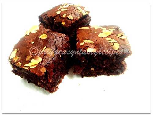 Eggless Almond,Chocolate & Flax Seeds Cake