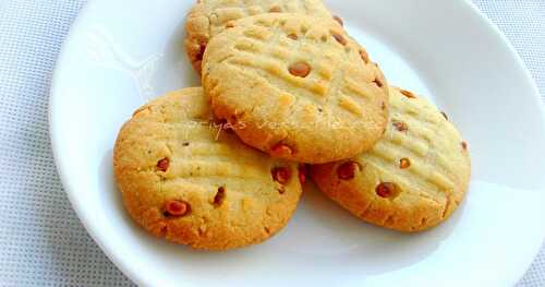 Eggless Cardamom & Chironji Butter Cookies