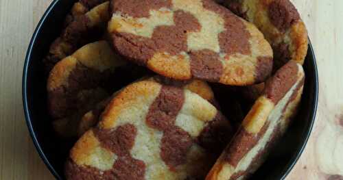 Eggless Checkerboard Cookies