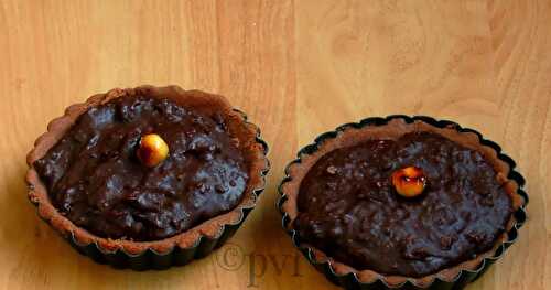 Eggless Ferrero Chocolate Tart