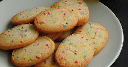 Eggless Funfetti Sugar Cookies