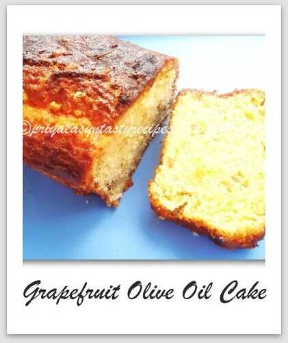 Eggless Grapefruit Olive Oil Cake