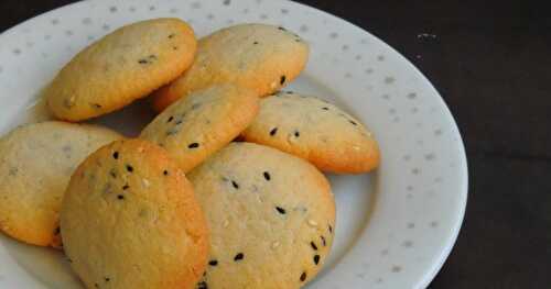 Eggless Japanese Sesame Cookies