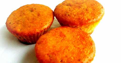 Eggless Lowfat Pumpkin & Dates Muffins