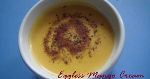 Eggless Mango Cream