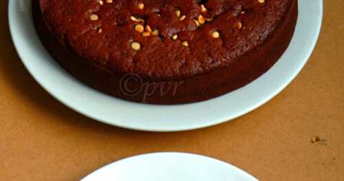 Eggless Mocha Cake/Eggless Coffee Chocolate Cake