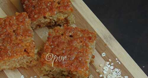 Eggless Oats Snack Cake