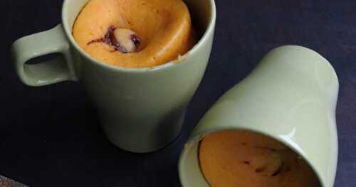 Eggless Pumpkin Nutella Mug Cake