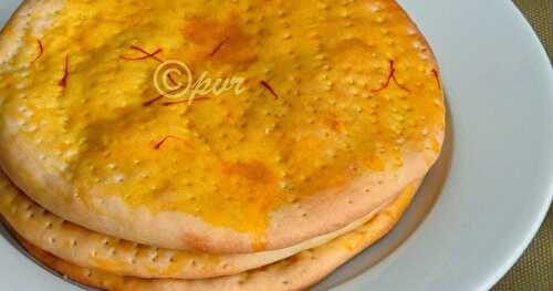 Eggless Sheermal/Shirmal - Saffron Flavoured Flatbread