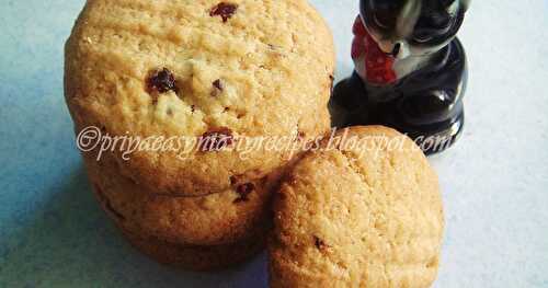 Eggless Tutty Fruity Cornmeal Cookies