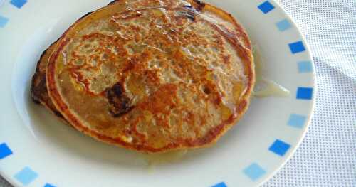 Eggless Wholewheat,Banana & Flaxmeal Pancakes